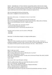 English Worksheet: Disney Princess Christmas Play Script