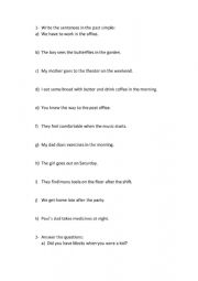English Worksheet: Irregular verbs
