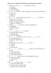 English Worksheet: Conditionals