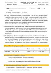 8th form test