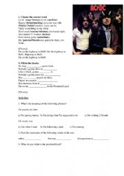 English Worksheet: ACDC