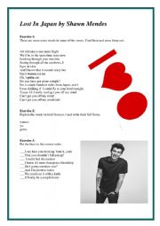 English Worksheet: Lost in Japan by Shawn Mendes