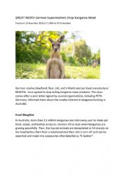 German Supermarkets Drop Kangaroo Meat