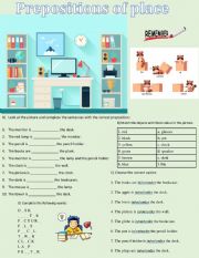 Prepositions of place