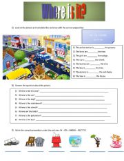 English Worksheet: Where is it?