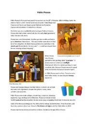 English Worksheet: Pablo Picasso + quiz