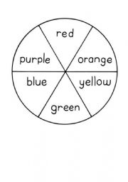 English Worksheet: Colors wheel