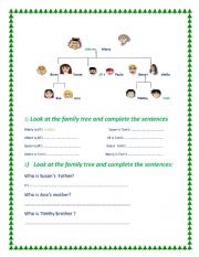  family tree worksheet