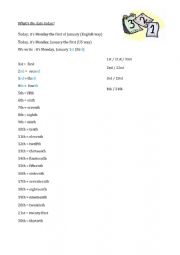 Ordinal numbers