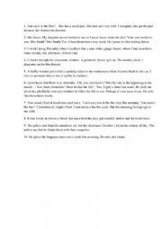 English Worksheet: present and past tenses