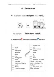 English Worksheet: Basic Syntax Worksheet 