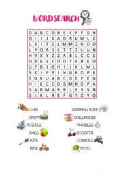 Toys Wordsearch