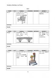 English Worksheet: Vocabulary Worksheet