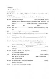 English Worksheet: have to, is able to, is allowed to