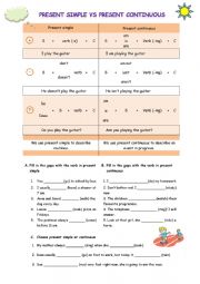 Present simple vs present continuous