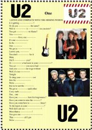 English Worksheet: One U2