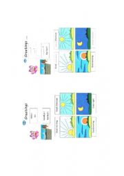 English Worksheet: Grettings