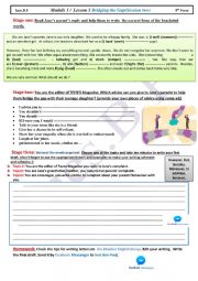 English Worksheet: Module 1 lesson 3 9th form The generation Gap part 2
