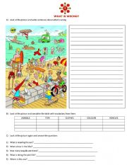 English Worksheet: What is wrong?