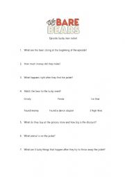 English Worksheet: WeBareBares Lucky Jacket Worksheet