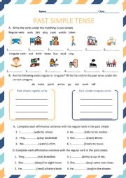 English Worksheet: Past Simple tense