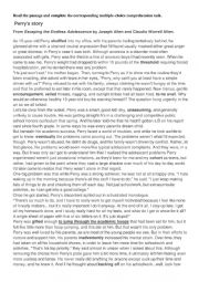 English Worksheet: Perry�s Story