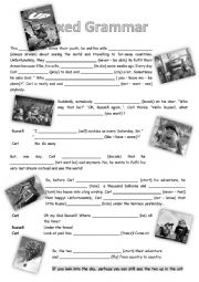 English Worksheet: Tenses / Mixed Grammar Movie 