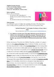English Worksheet: Listening activity - Drag Queens