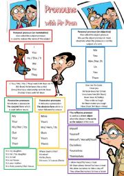 Pronouns lesson with Mr Bean 