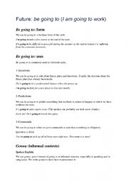 English Worksheet: Be going to