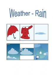 English Worksheet: Weather - Rain 