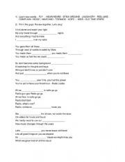 English Worksheet: Radio Gaga