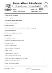 English Worksheet: qc