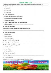 English Worksheet: Happy Easter