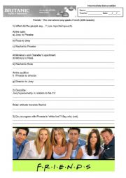 English Worksheet: Friends  The one where Joey speaks French (10th season)