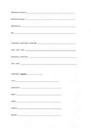 English Worksheet: My favourite lesson is