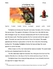 Firefighter Reading Comprehension