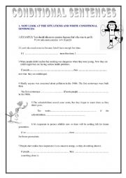 English Worksheet: CONDITIONAL SENTENCES