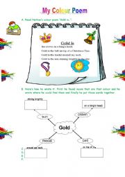 English Worksheet: Color Poetry
