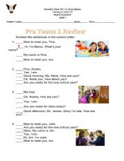 English Worksheet: Presentation