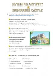 English Worksheet: Edinburgh Castle