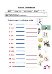 Irregular Verbs - 2nd Practice