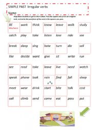 maze 2 Irregular verbs + key 