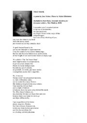 English Worksheet: That Mask, poem, Reading & Writing