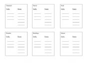 English Worksheet: Categorise words