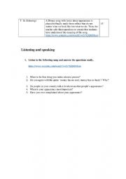 English Worksheet: listening 