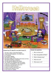 English Worksheet: Picture description - Halloween