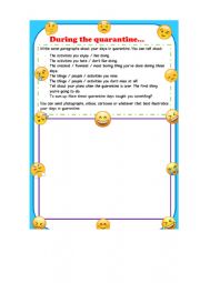 English Worksheet: daily routines
