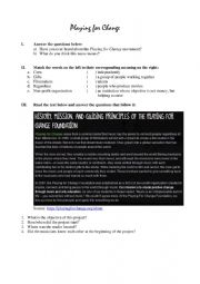 English Worksheet: Playing For Change