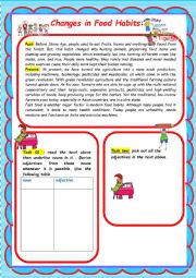 Changes in Food Habits: